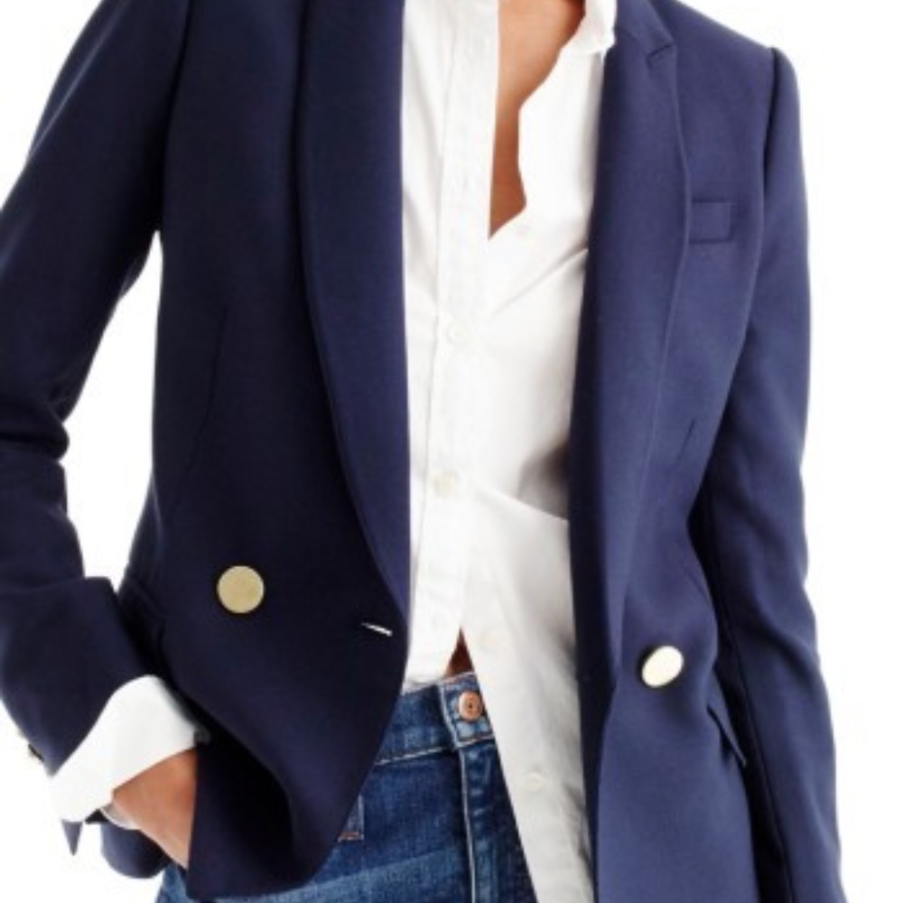 J Crew navy Dover blazer NWT